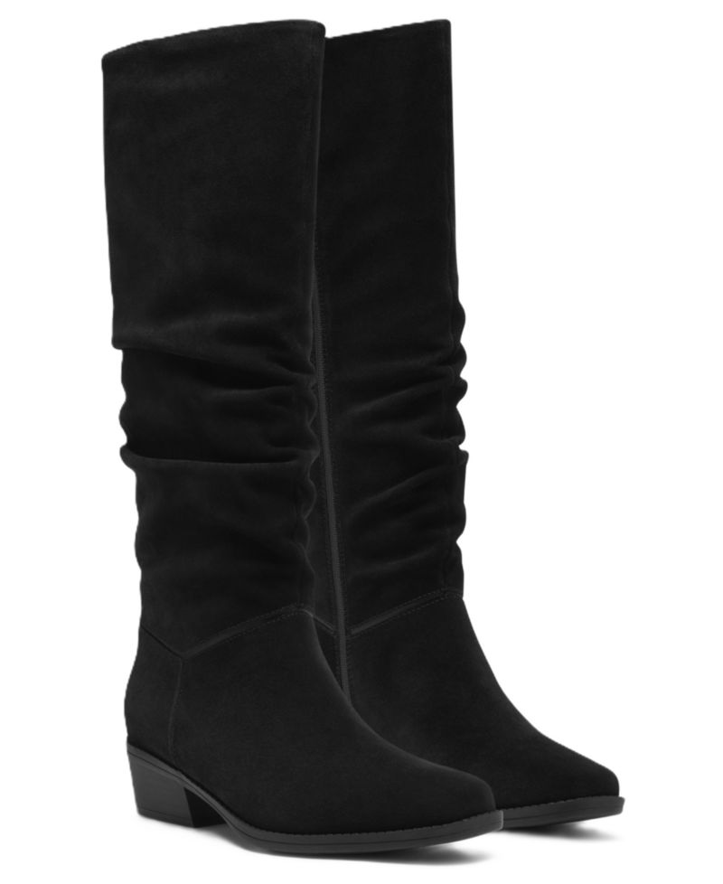 Women's Danyelle Rose Knee-High Square Toe Suede Boots