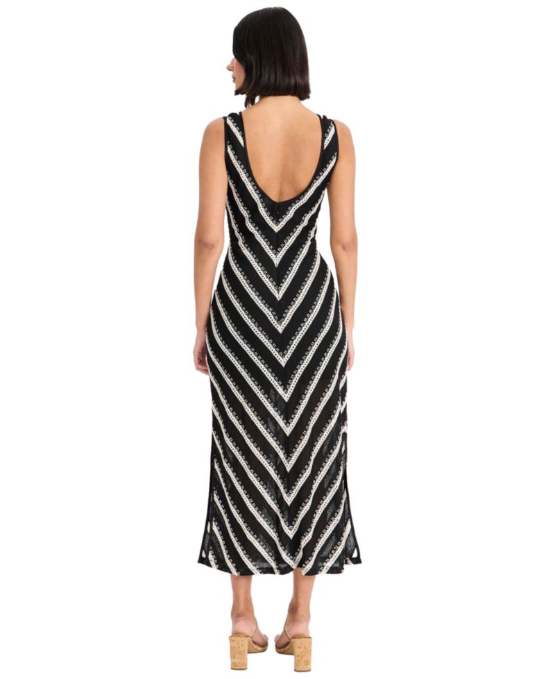 Women's Crochet Sleeveless Midi Dress
