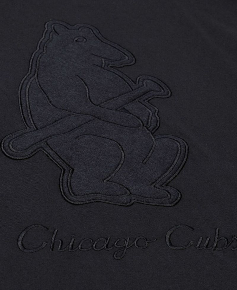 Men's Black Chicago Cubs Cooperstown Collection Phantom T-Shirt