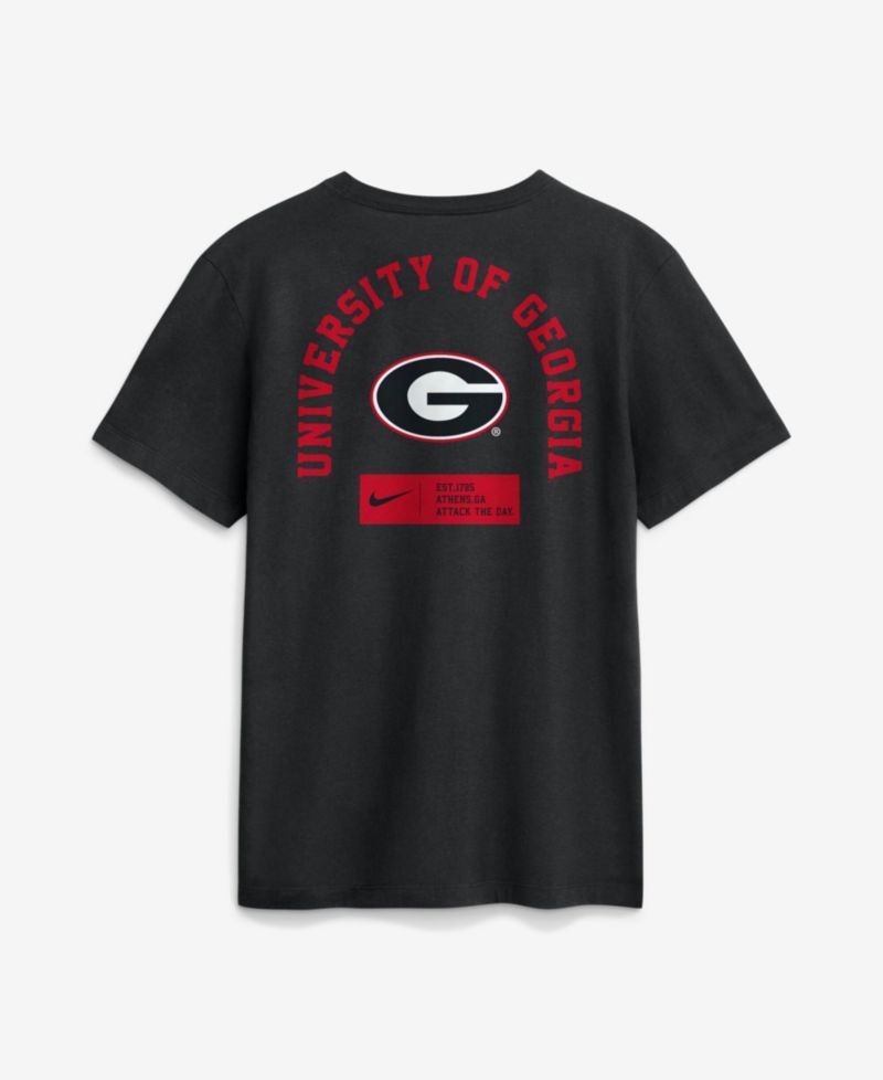 Men's Black Georgia Bulldogs Primetime Crew T-Shirt