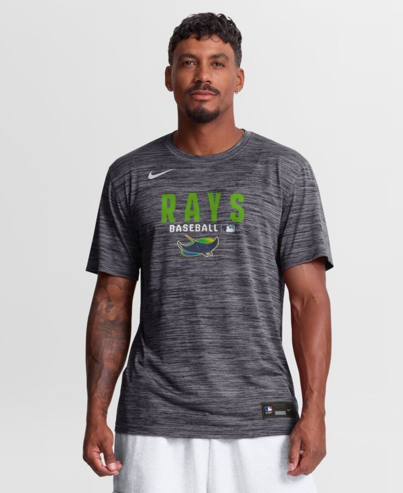Men's Black Tampa Bay Rays Authentic Collection Velocity Dri-FIT T-Shirt
