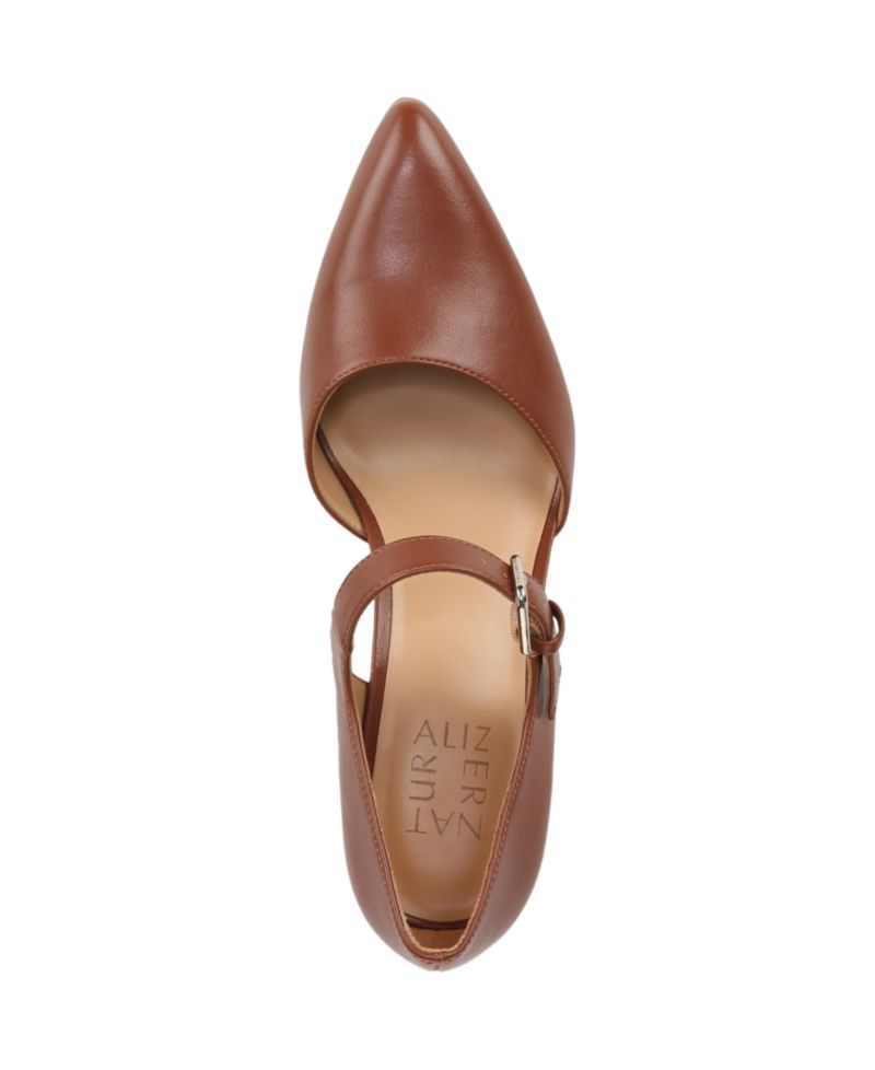 Women's Pixie Mary Jane Pointed Toe Block Heel Pumps