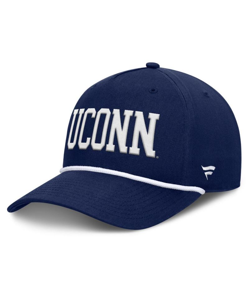 Men's Navy UConn Huskies Foul Ball Rope Adjustable Hat