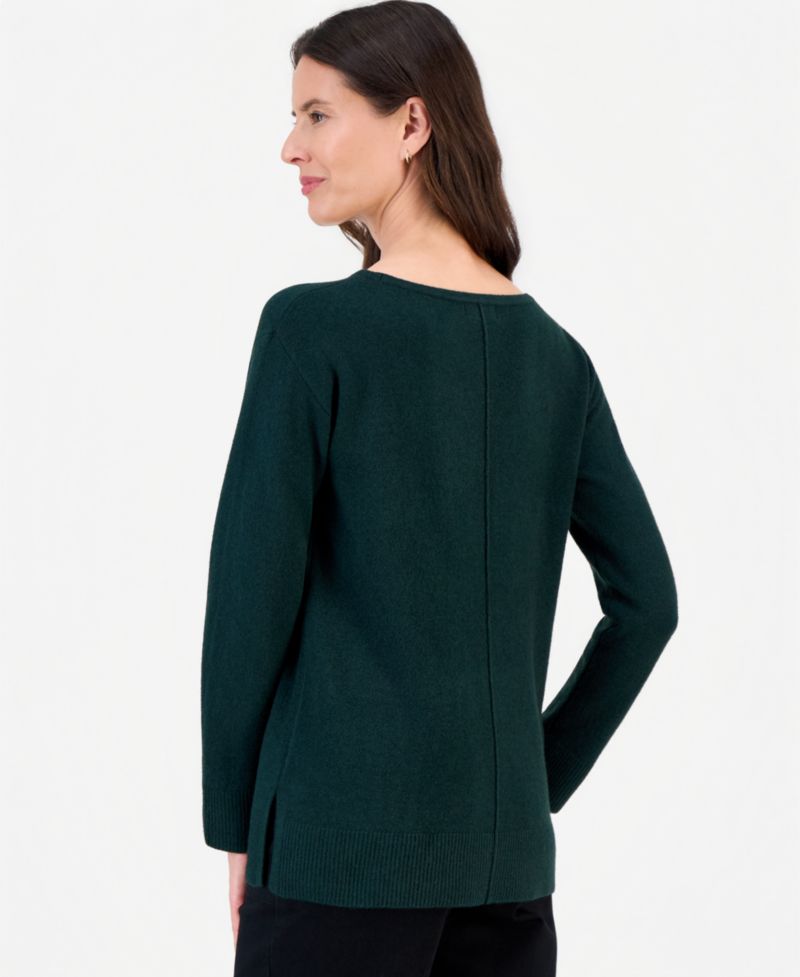 Plus Luxsoft Seamfront Boatneck Tunic Sweater