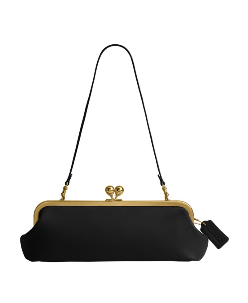 Kisslock Small Leather Frame Bag 30
