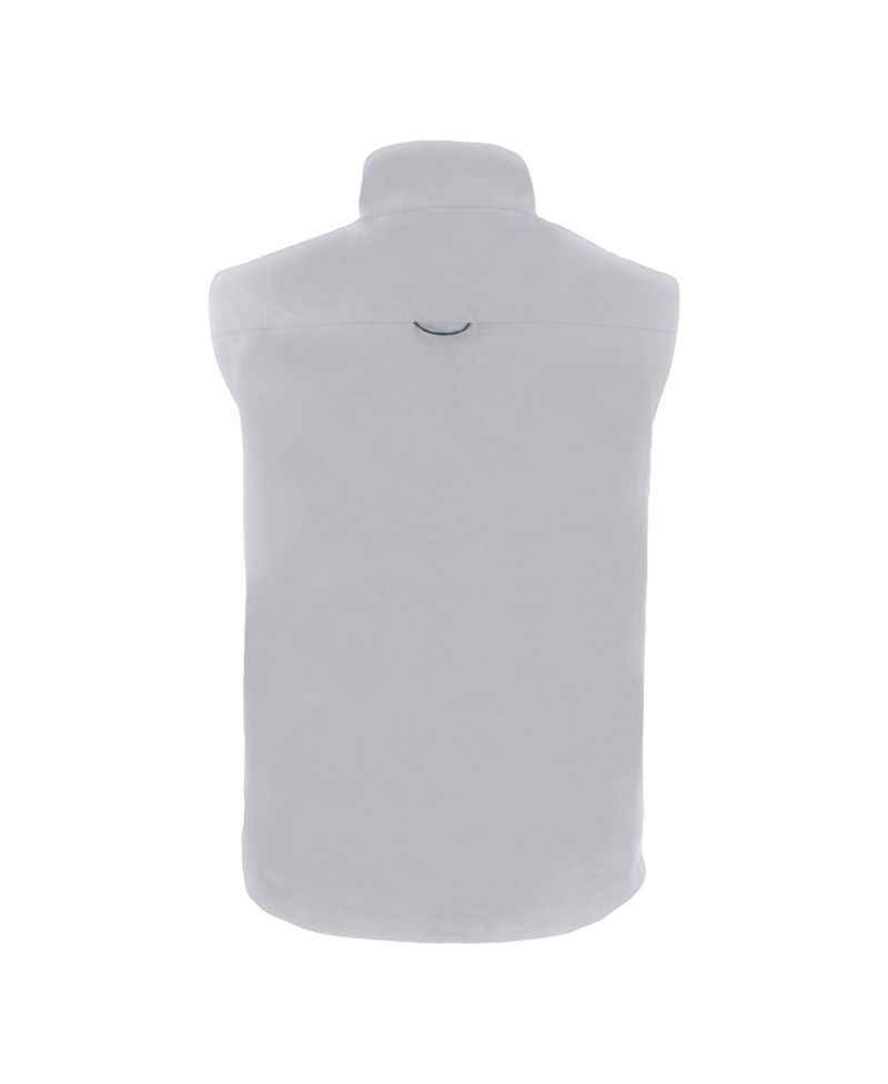 Men's Gray Los Angeles Dodgers Charter Eco Full-Zip Vest
