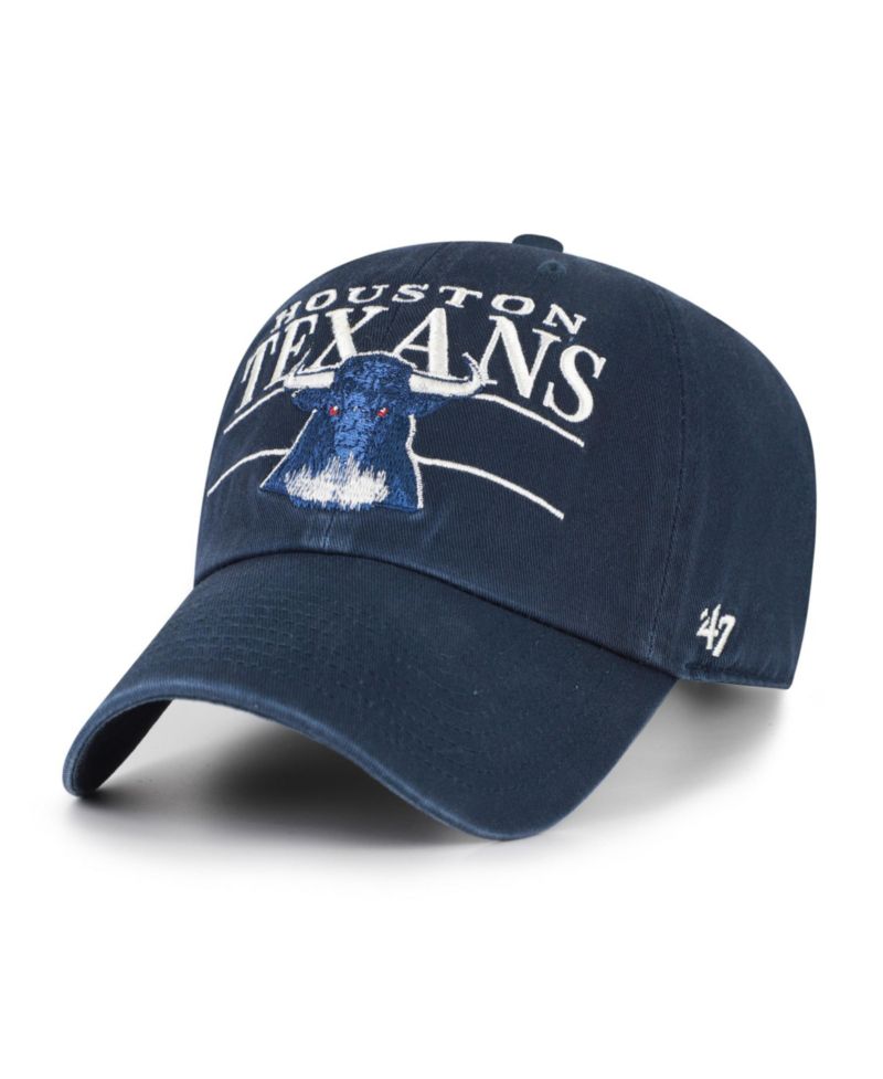 Men's Houston Texans Clean Up Throwback Graphic Adjustable Hat