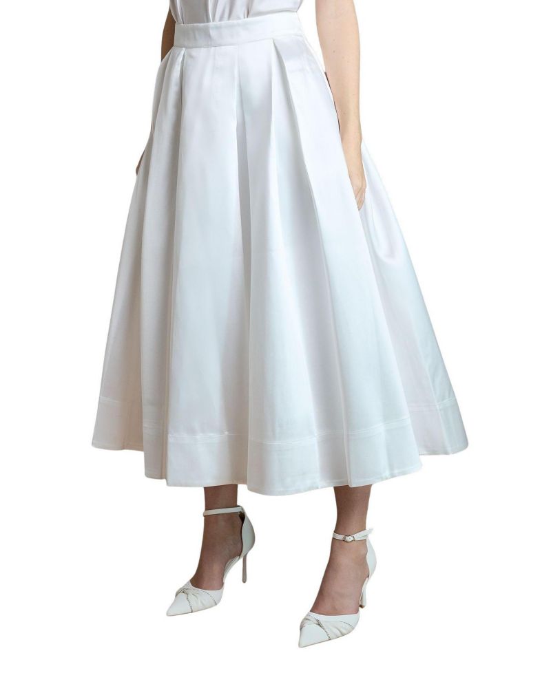 Women's Bridal Pleated Midi Skirt