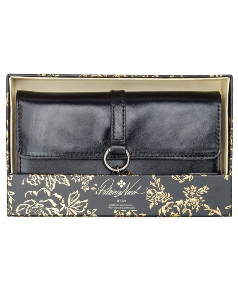 Lottie Boxed Full Grain Leather Trifold Wallet