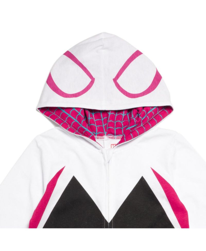 Baby Girls (0M-24M) Spider-Gwen Zip Up Cosplay Coverall