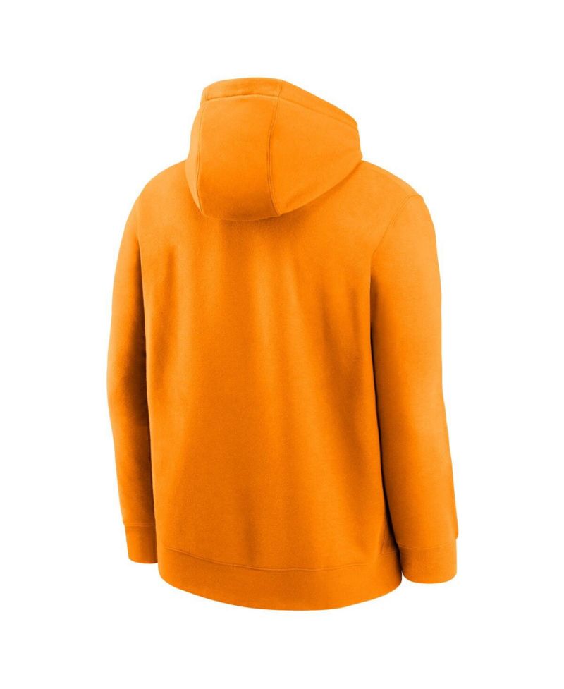 Men's Tennessee Orange Tennessee Volunteers Football Stack Club Fleece Pullover Hoodie