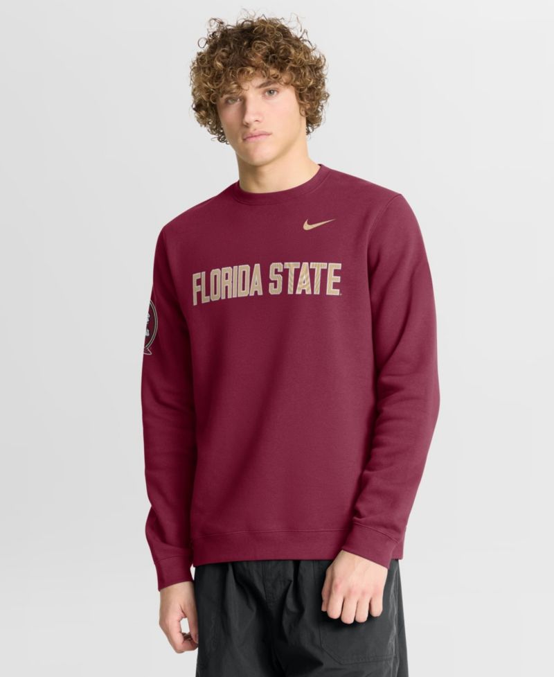 Men's Garnet Florida State Seminoles 2026 Sideline Club Sweatshirt