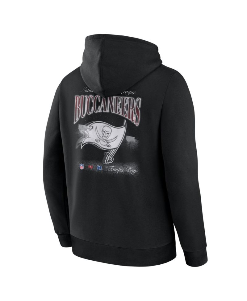 Men's Black Tampa Bay Buccaneers Nightfall Long Sleeve Fleece Hoodie