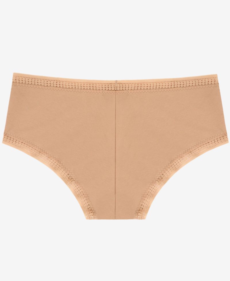 Women's Cabana Cotton-Blend Boyshort Crochet-Trim Panty, 3-Pack