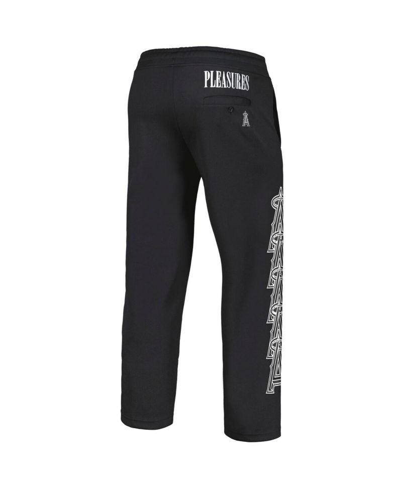 Men's Black Los Angeles Angels Pitcher Track Pants