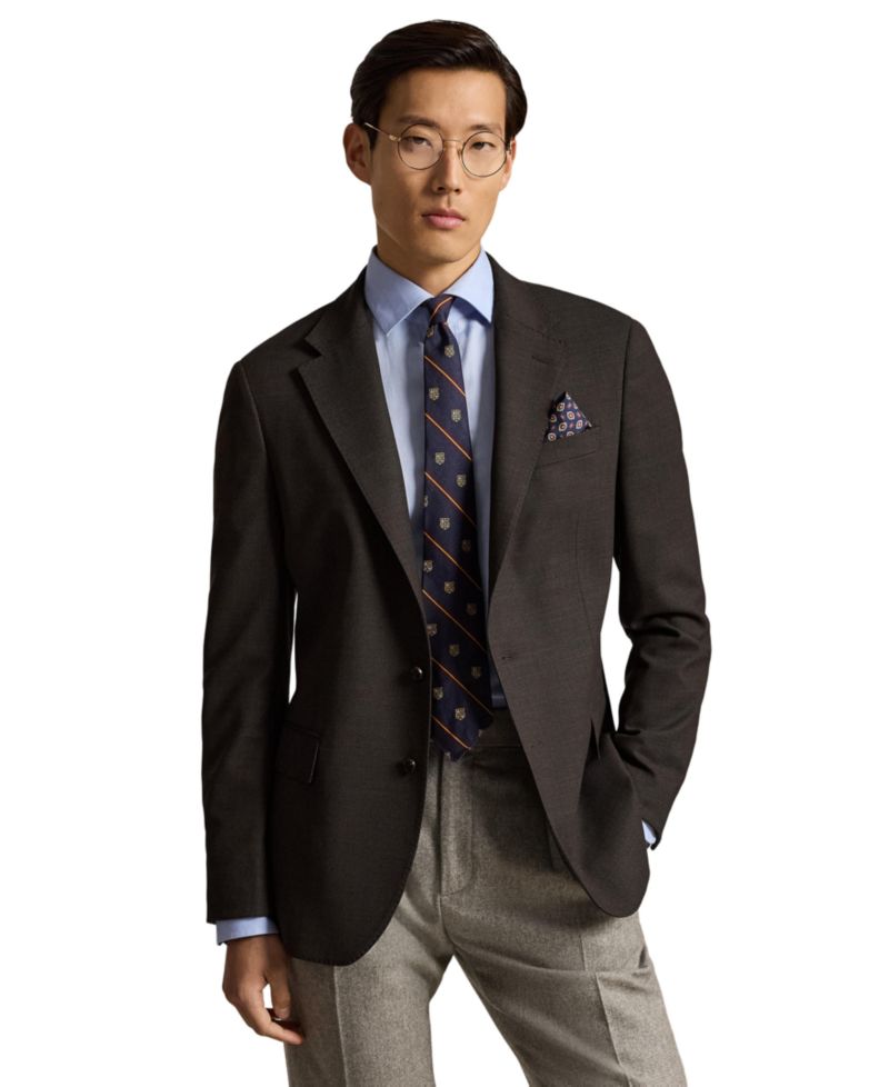 Men's Modern-Fit Wool-Blend Birdseye Suit Jacket