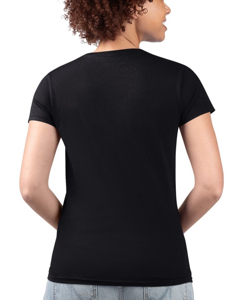 Women's Black Baltimore Orioles Super-Slim Fit Lightweight City Graphic V-Neck T-Shirt