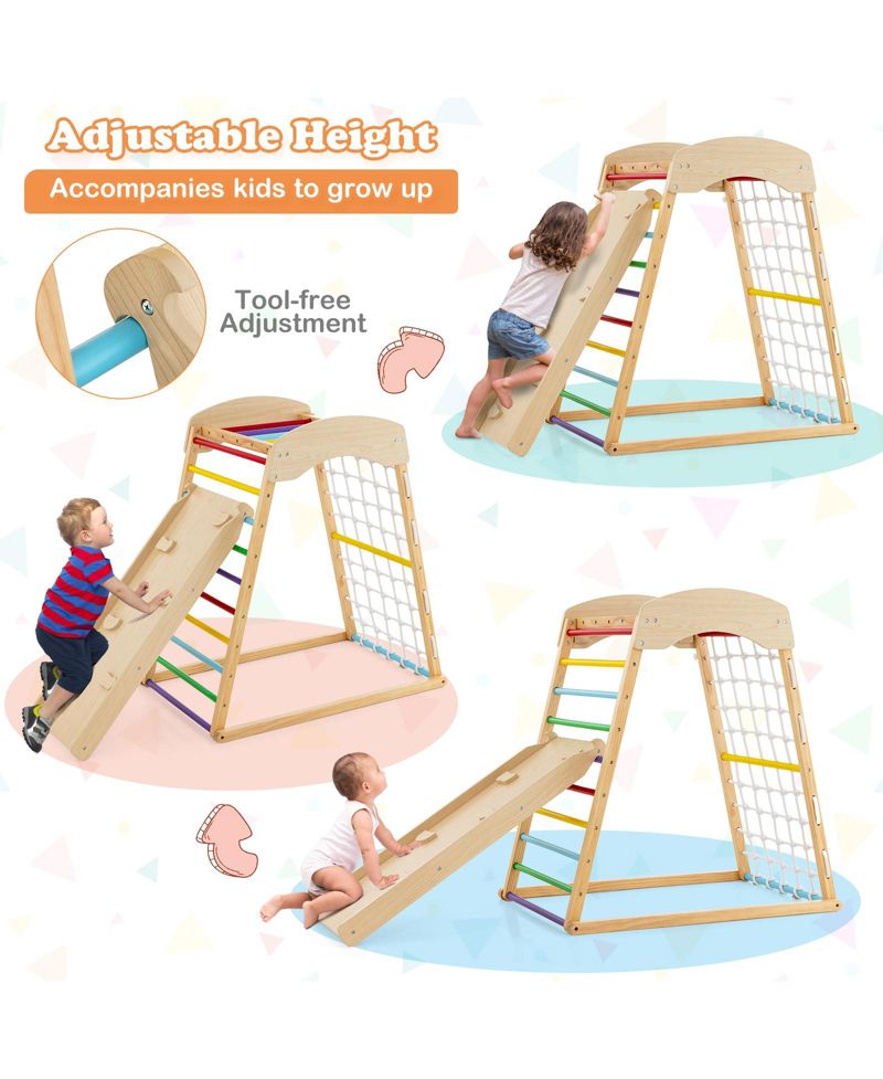 Jungle Gym 6-in-1 Wooden Indoor Playground
