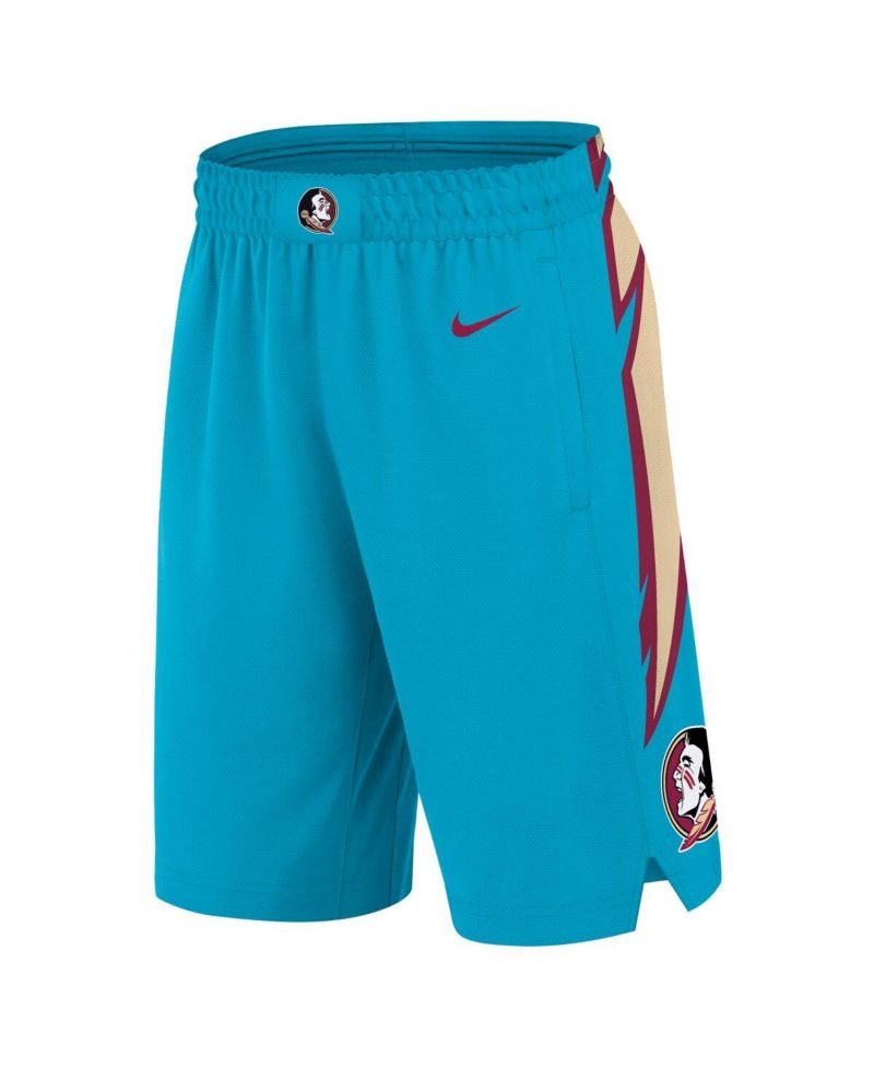 Men's Turquoise Florida State Seminoles Alternate Replica Performance Basketball Shorts