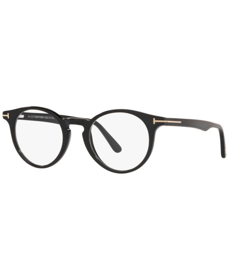 Unisex Round Plastic FT5557-B Eyeglasses