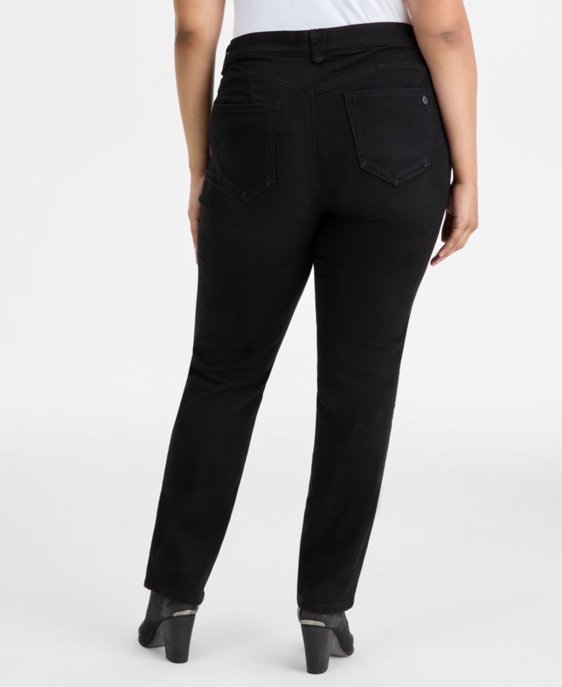 Plus Size AbSolution Straight-Leg Jeans
