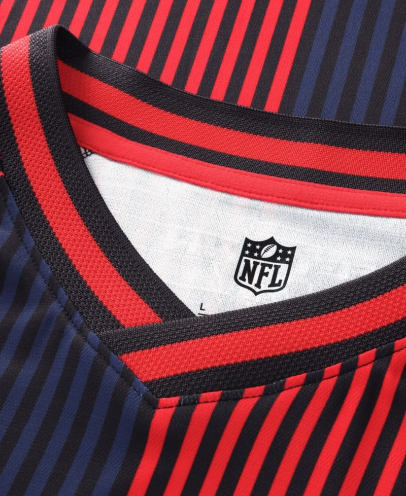 Big Boys and Girls Navy/Red Houston Texans Football x Football V-Neck Fan Jersey