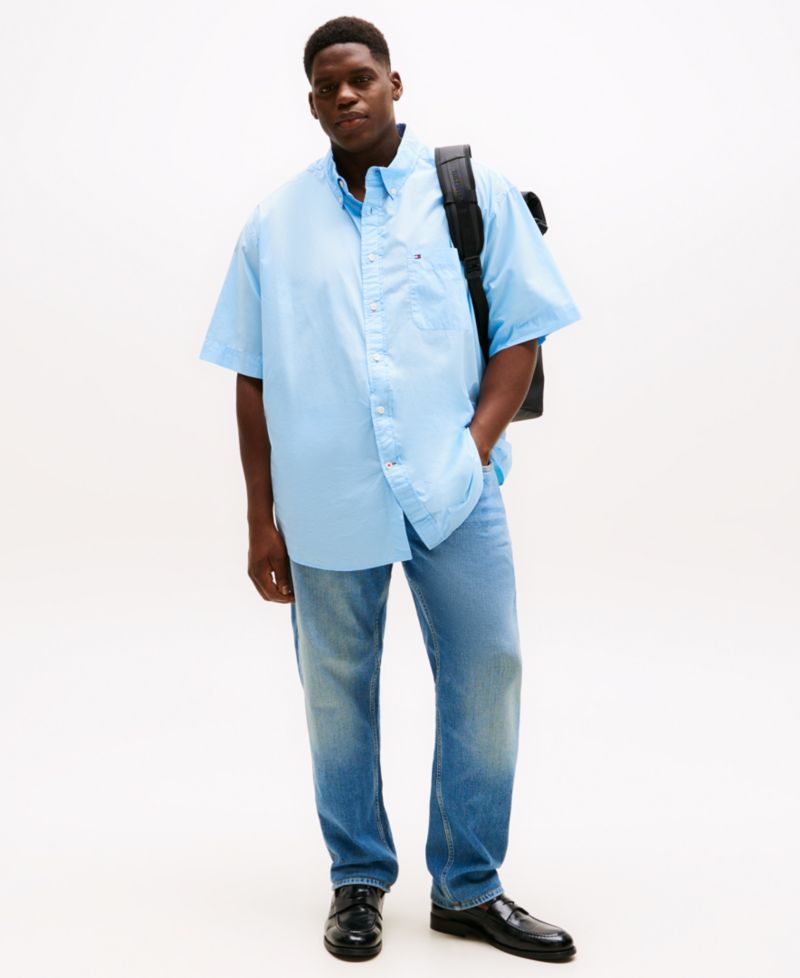 Men's Big & Tall Maxwell Short-Sleeve Button-Down Shirt
