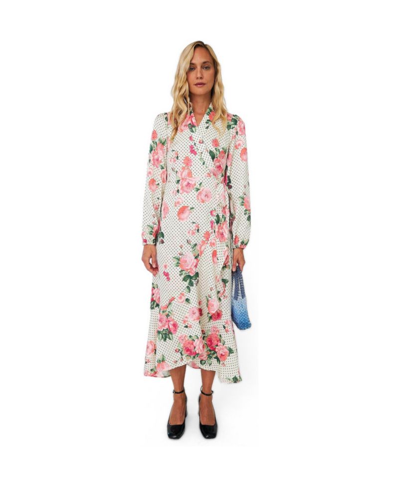 Women's Lara Fit & Flare Polka Dot Midi Dress