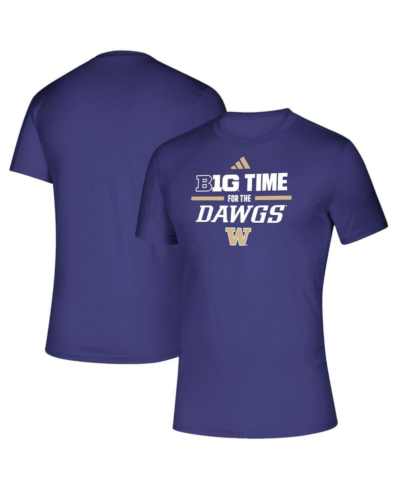 Men's Purple Washington Huskies B1G Time for the Dawgs T-Shirt