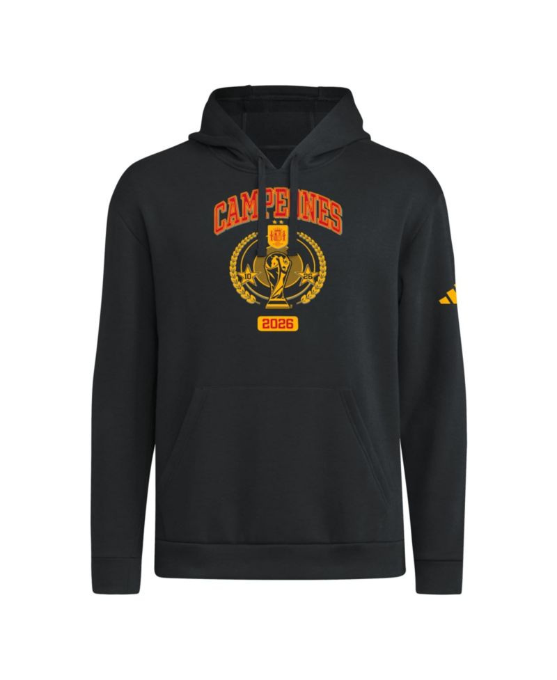 Men's Black Spain National Team 2026 FIFA World Cup Champions Trophy Hoodie