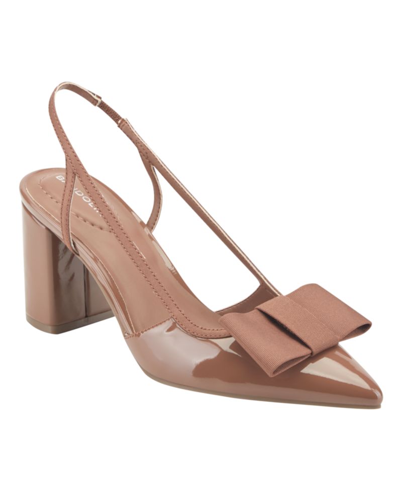 Women's Sanessa Bow Block Heel Slingback Pumps