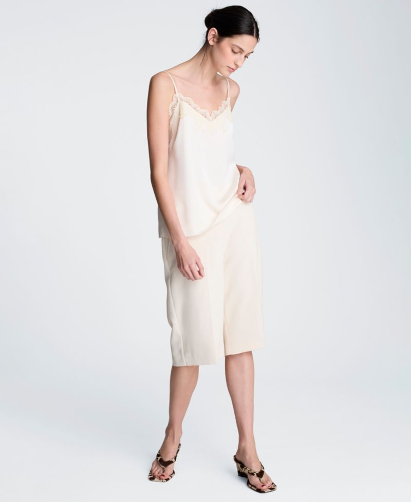 Women's Lace Trim V-Neck Camisole Top
