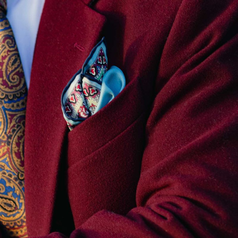 Men's Perugia - Silk Pocket Square for Men