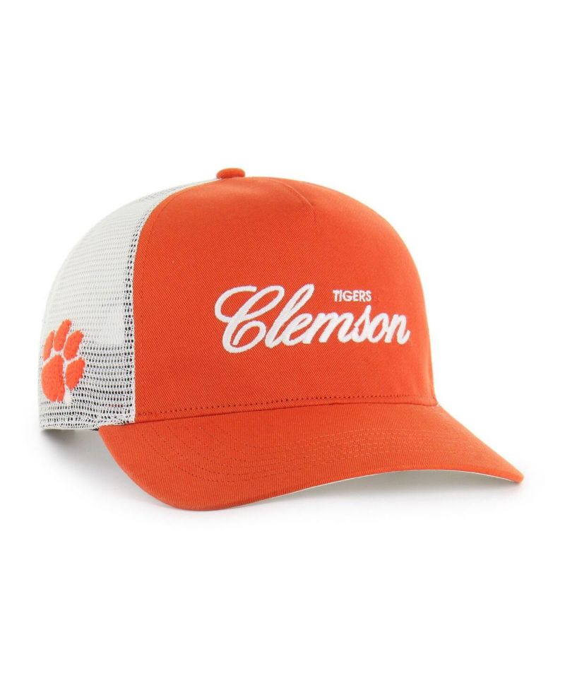 Men's and Women's Orange Clemson Tigers Contemporary Basics Foundation Trucker Hitch Adjustable Hat