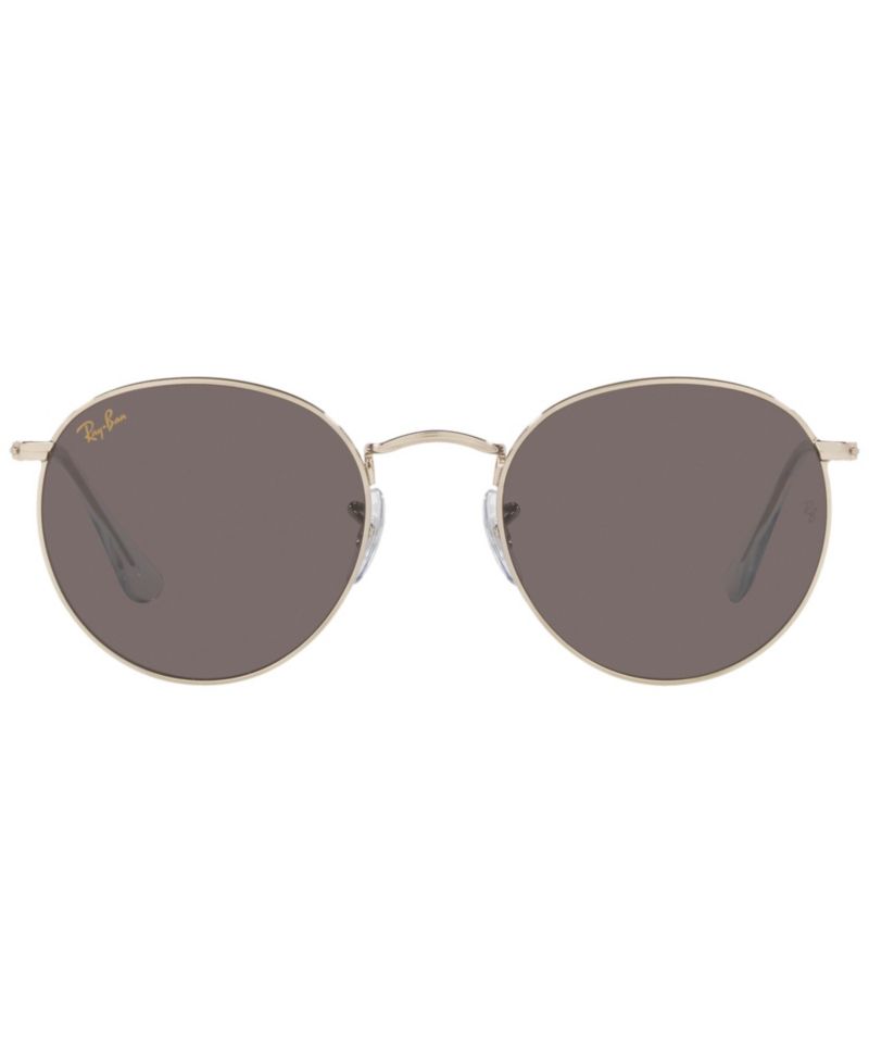 Unisex Round Metal Legend Gold Sunglasses, RB3447L