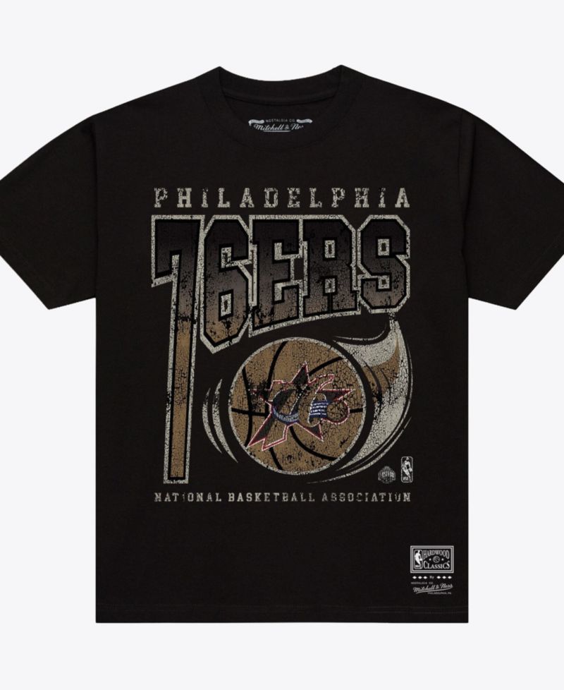 Men's Black Philadelphia 76ers Ball Out T-Shirt