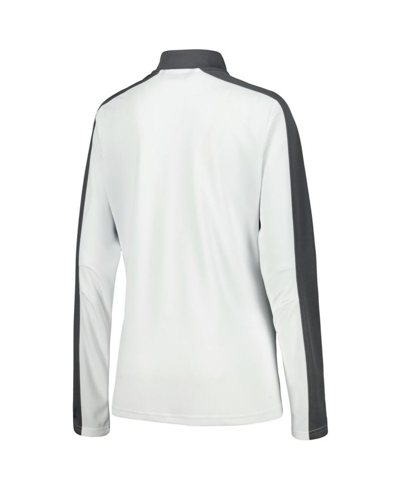 Women's White NHL 2023 Hockey Fights Cancer Remi Quarter-Zip Top