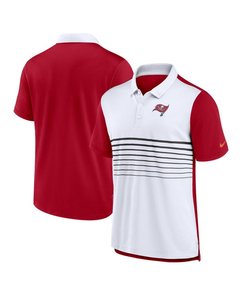 Men's Red/White Tampa Bay Buccaneers Fashion Performance Polo