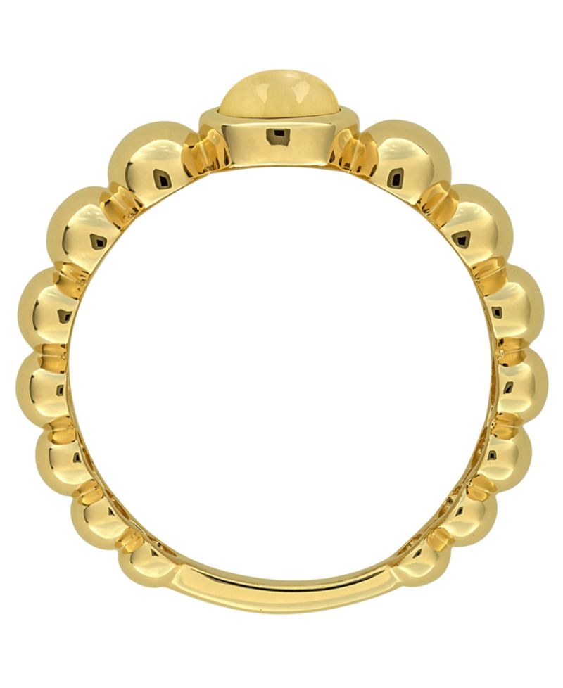 Citrine (3/4 ct. t.w.) Ring in 18k Gold Flash Plated Sterling Silver