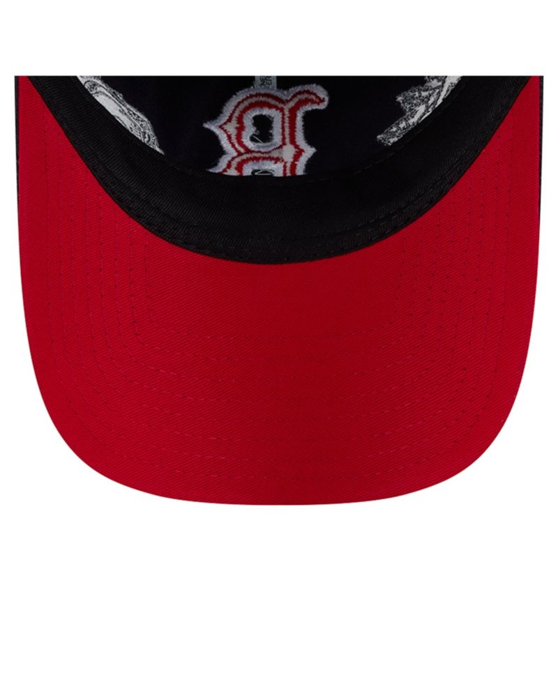 Women's Navy Boston Red Sox Roses 9TWENTY Adjustable Hat