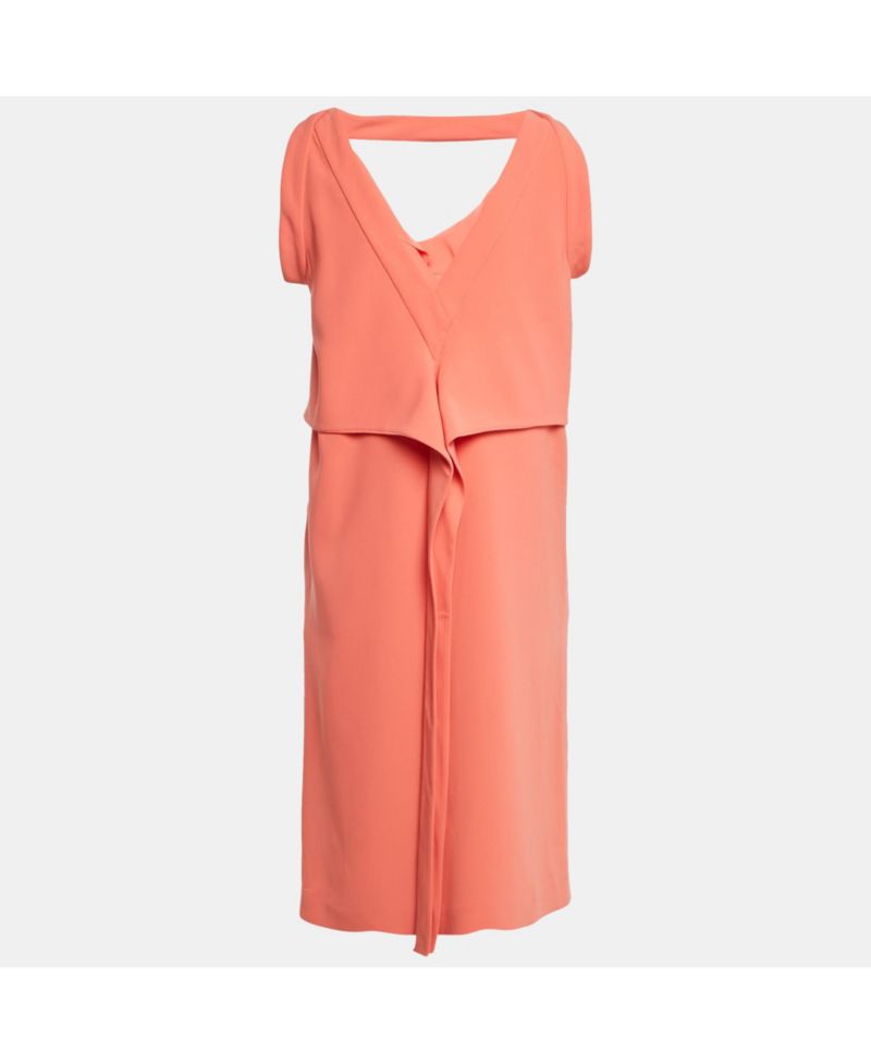 Women's Crepe Sleeveless Midi Dress