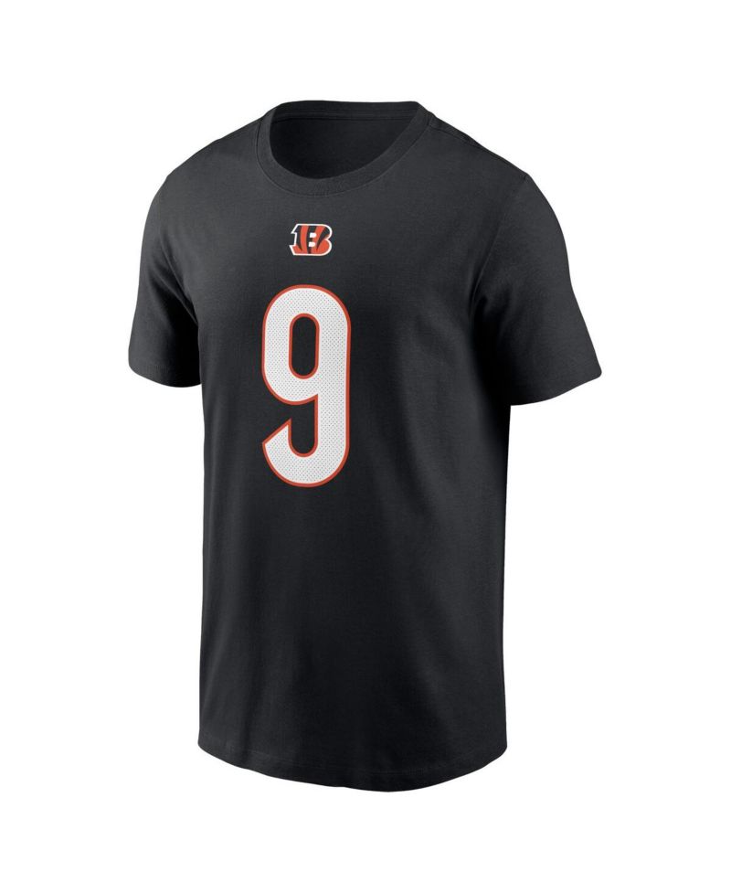 Men's Joe Burrow Black Cincinnati Bengals Player Name & Number T-shirt