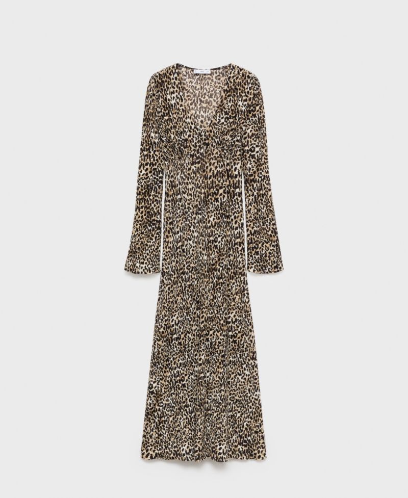Women's Printed V-Neck Dress