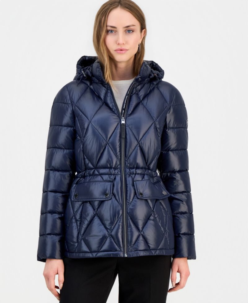Women's Hooded Anorak Packable Puffer Coat