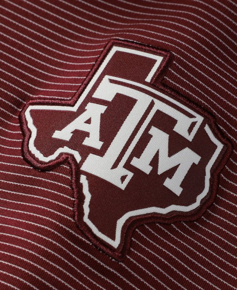 Men's Maroon Texas A&M Aggies Ultimate 365 Stripe Polo Shirt
