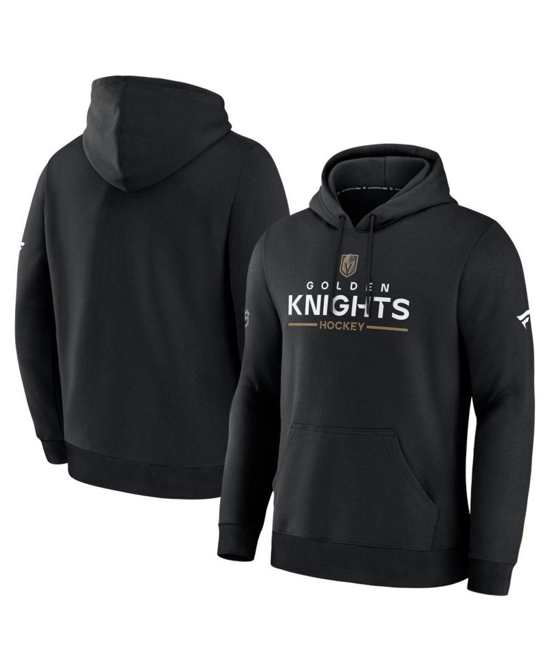 Men's Black Vegas Golden Knights Authentic Pro Primary Hoodie