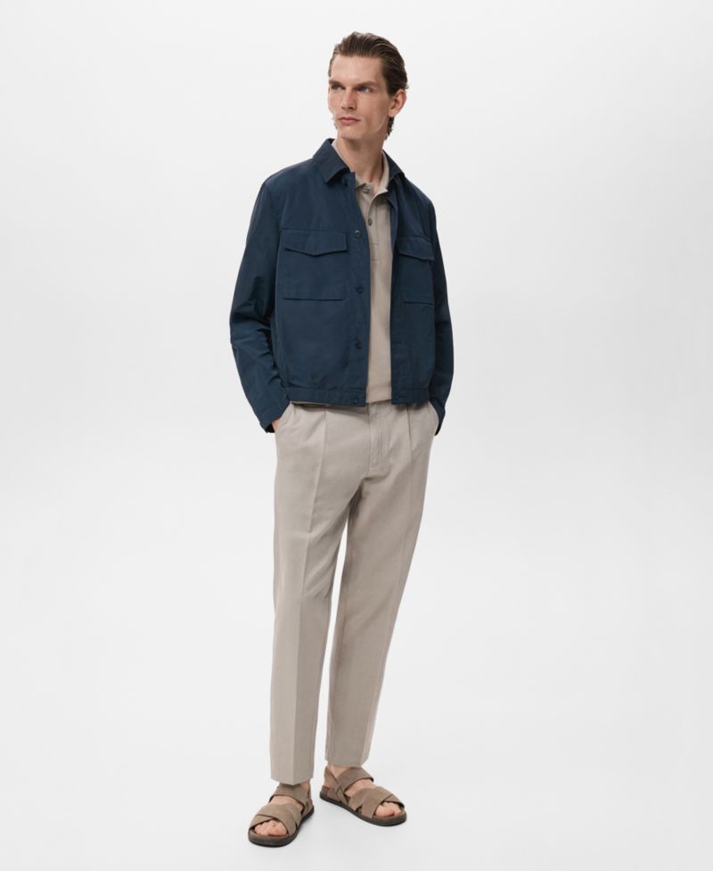 Men's Pockets Water-Repellent Jacket