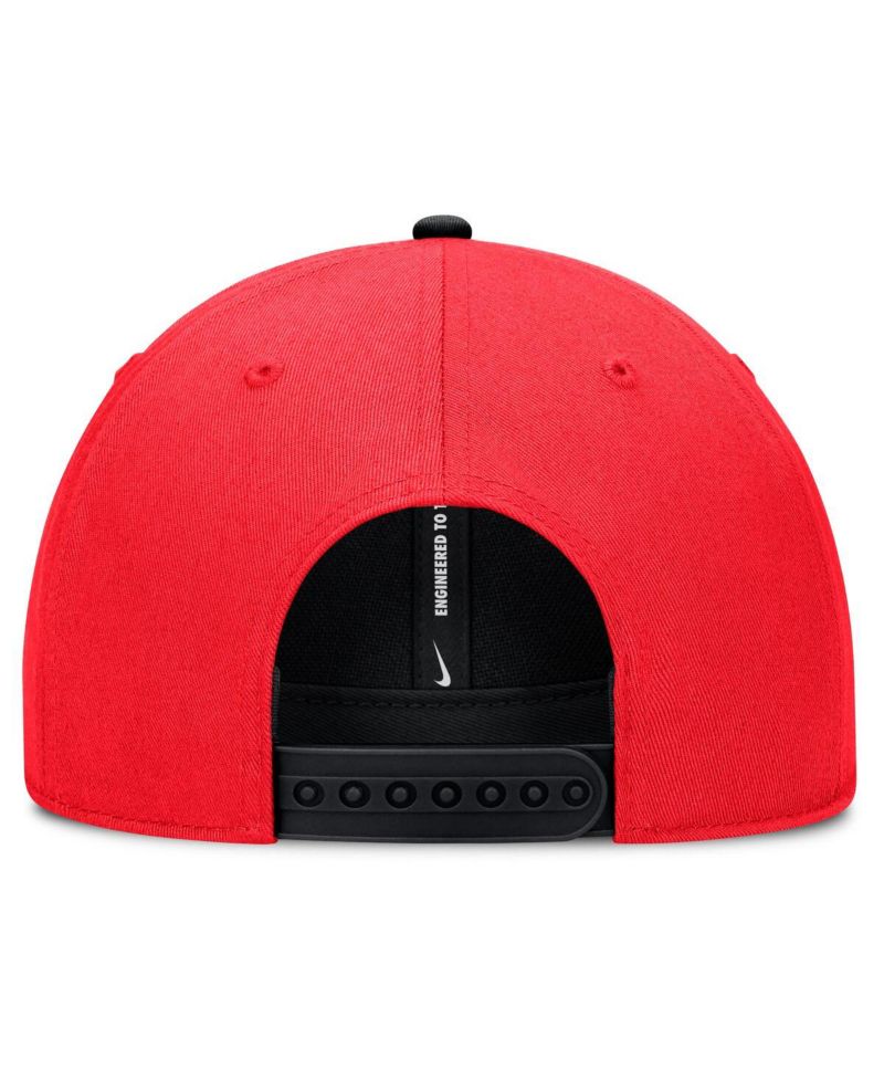 Men's Crimson/Black Atlanta Braves Neon 90s Rise Adjustable Hat