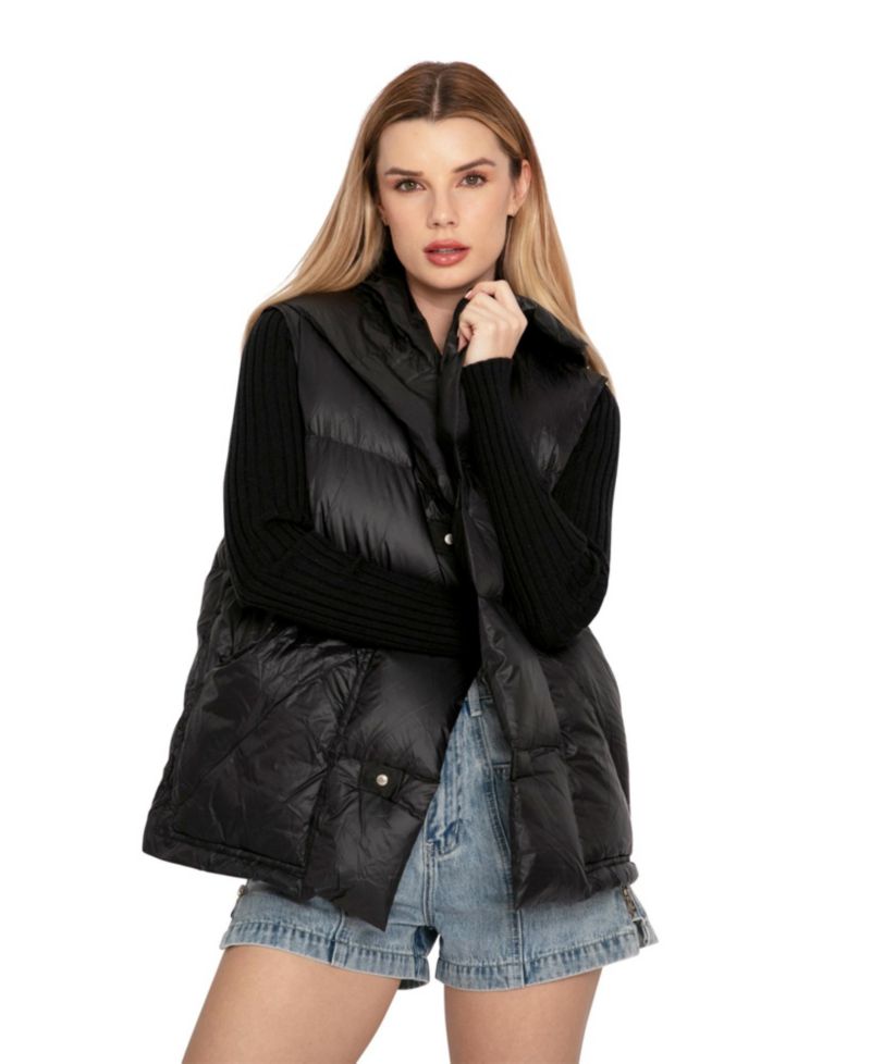 Women's Over My Head Hooded Puffer Vest