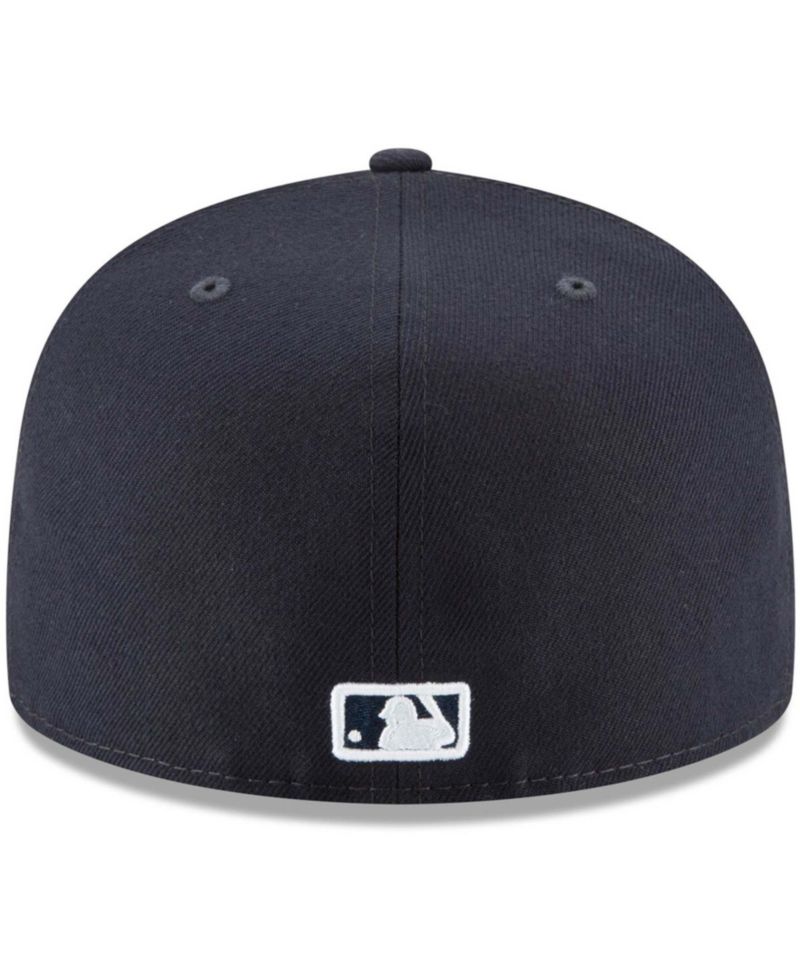 Men's Navy Los Angeles Dodgers Logo White 59FIFTY Fitted Hat